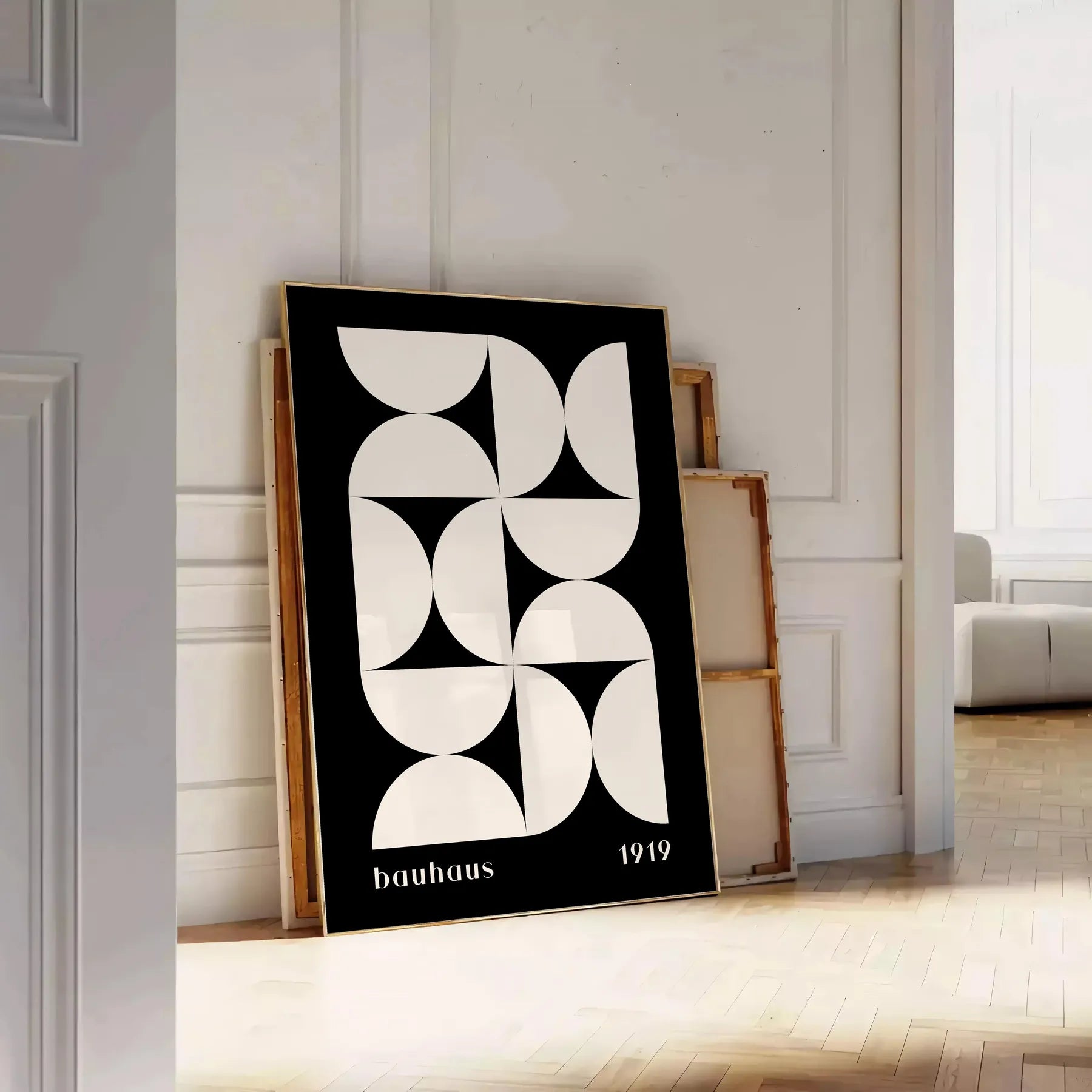 Poster space Bauhaus art prints stunning geometrical designs captivating wall modern twist classic style perfect gift lovers sizes A4 cm A0 touch elegance unique posters