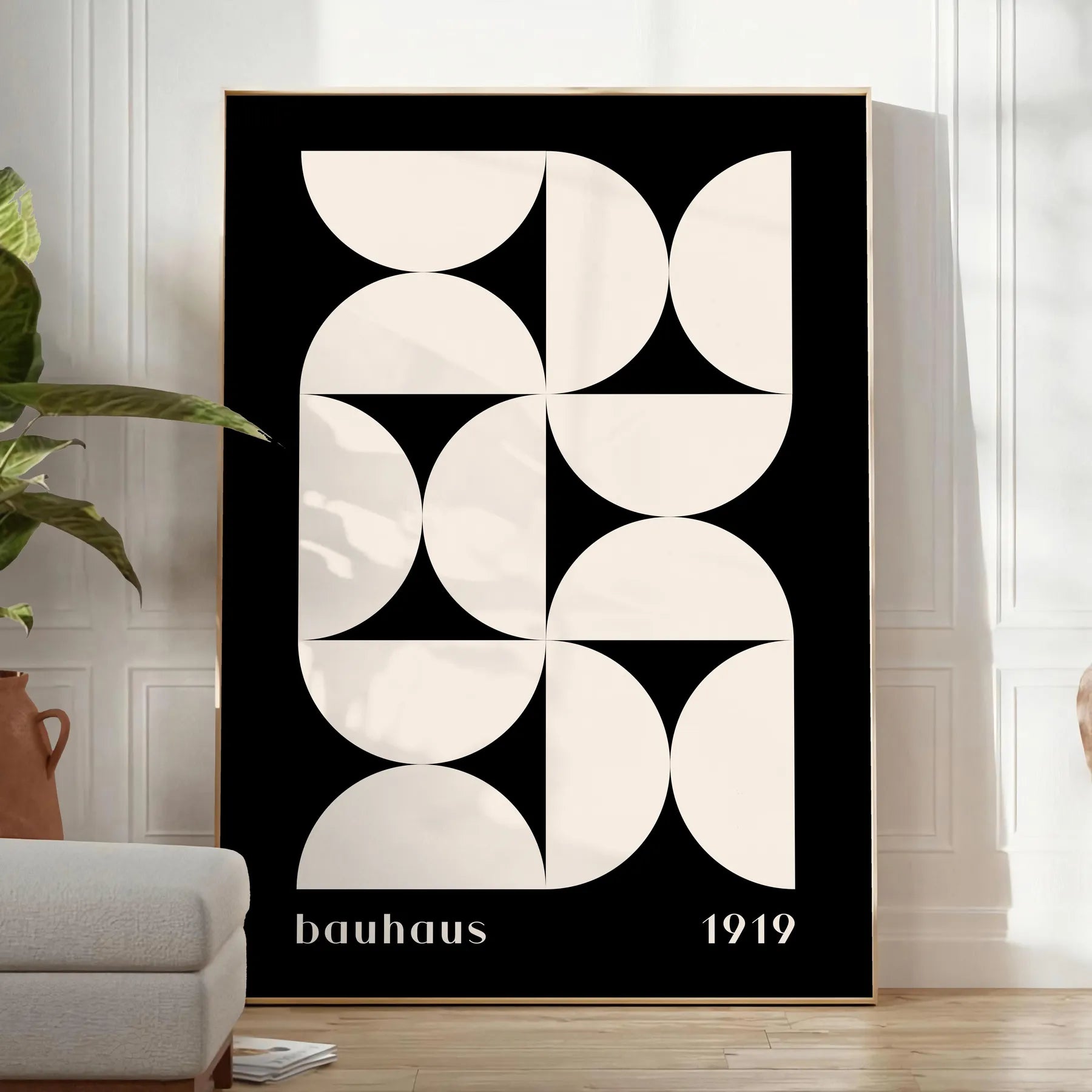Poster space Bauhaus art prints stunning geometrical designs captivating wall modern twist classic style perfect gift lovers sizes A4 cm A0 touch elegance unique posters