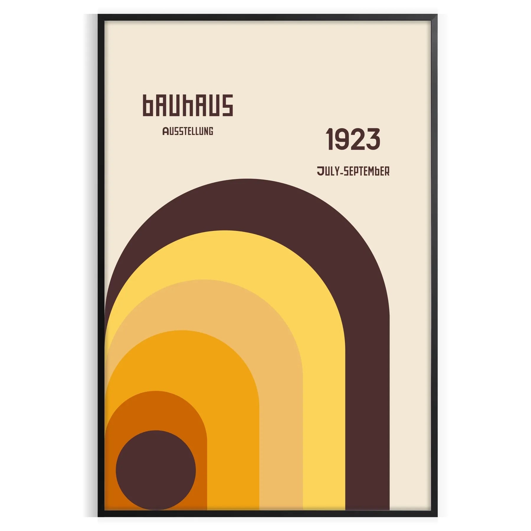 Bauhaus Art 10 poster captivating piece wall essence design striking artwork perfect gift enthusiasts space vibrant print framed frameless version style