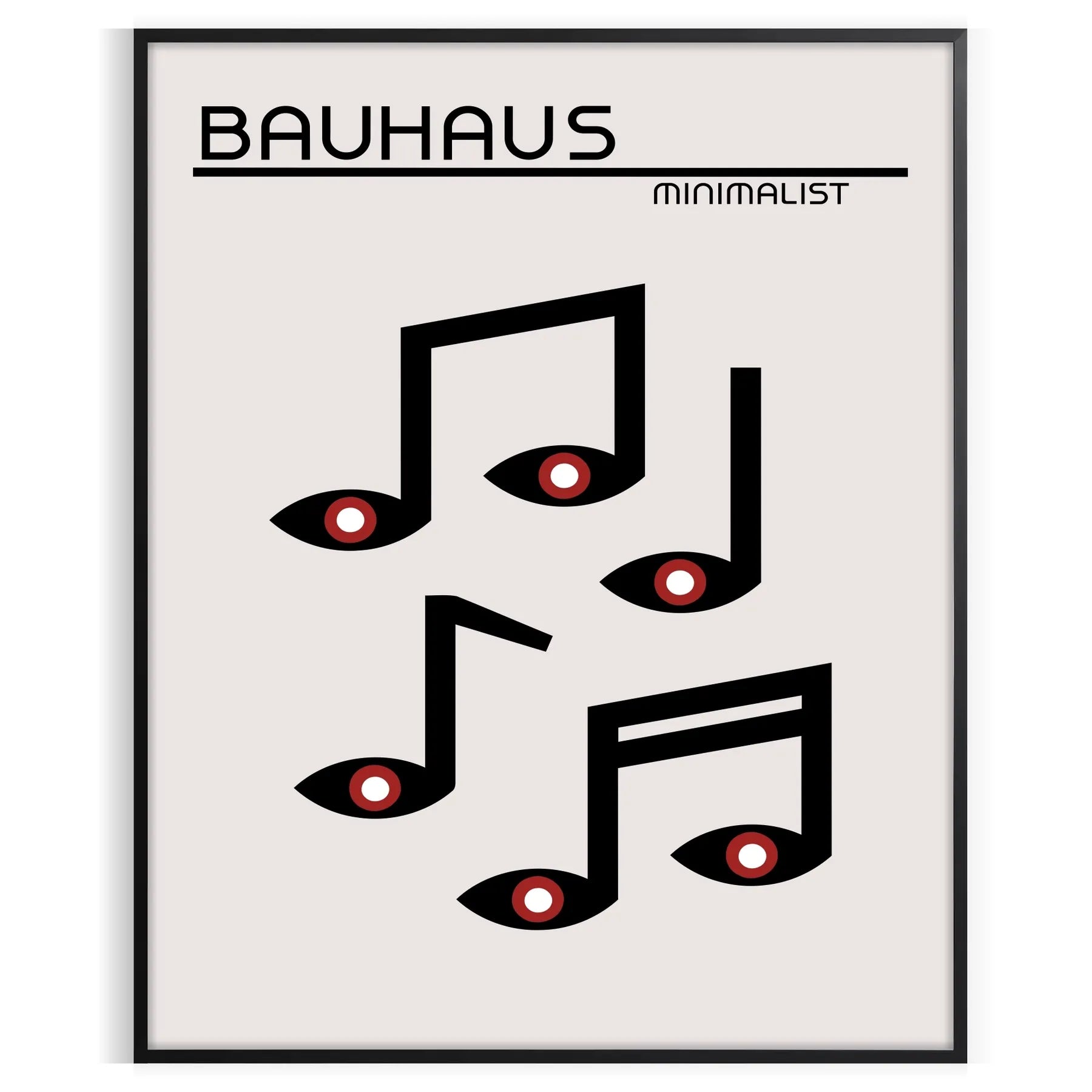 touch modern elegance space stunning Bauhaus art print poster wall unique gift artwork essence design lovers enthusiasts sizes A4