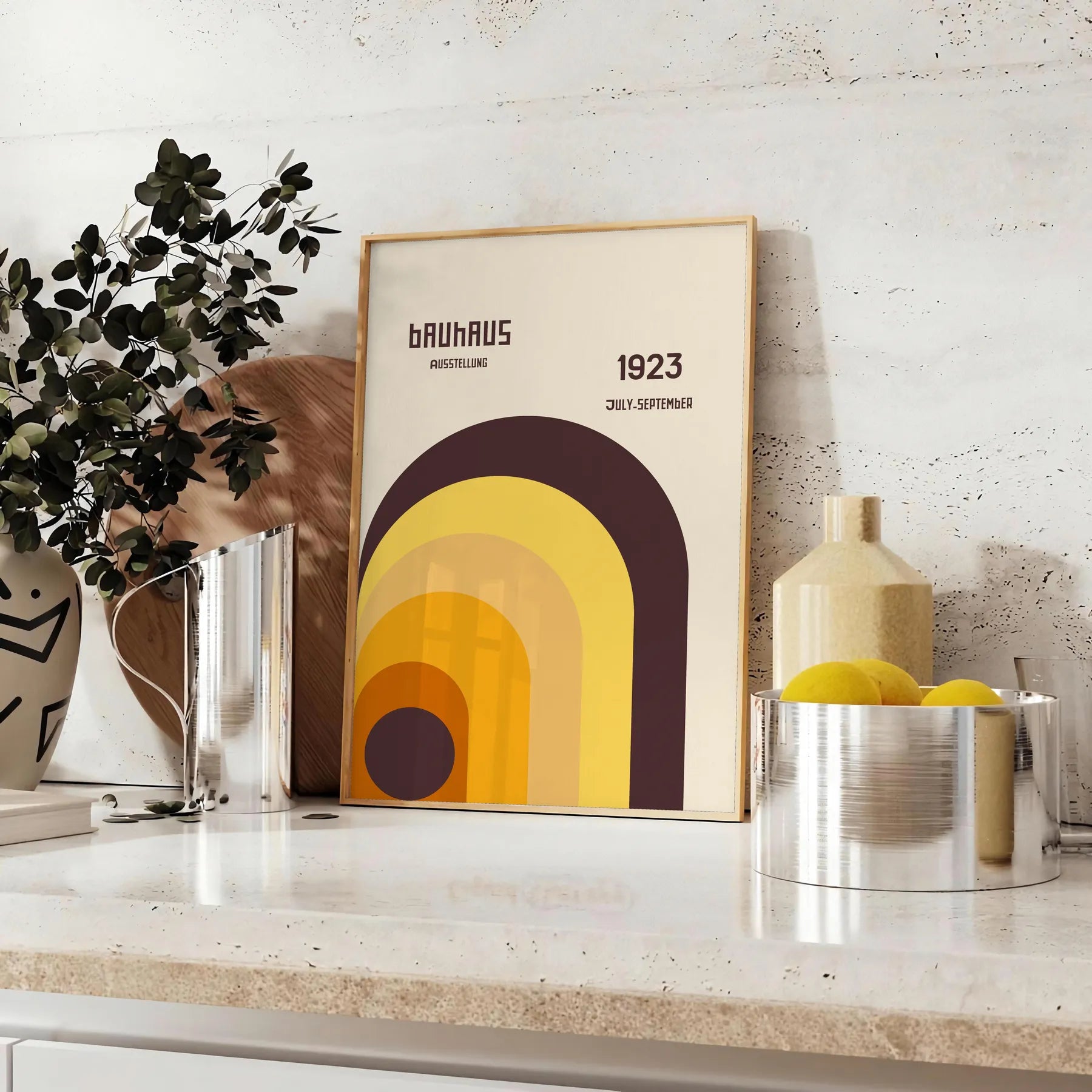 Bauhaus Art 10 poster captivating piece wall essence design striking artwork perfect gift enthusiasts space vibrant print framed frameless version style