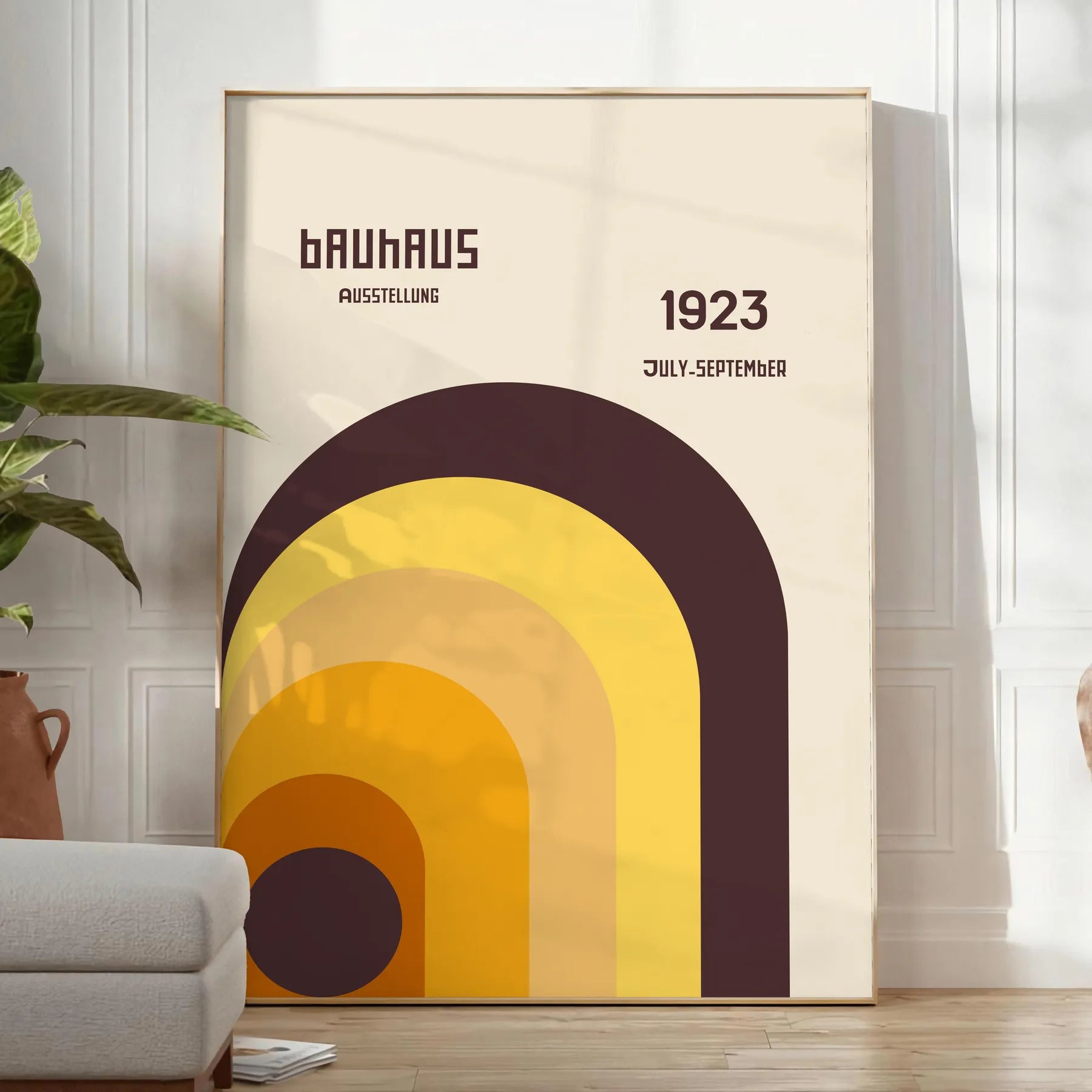 Bauhaus Art 10 poster captivating piece wall essence design striking artwork perfect gift enthusiasts space vibrant print framed frameless version style